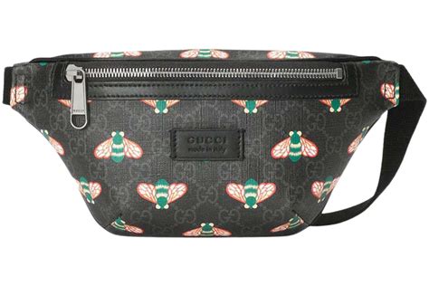 sacoche gucci abeille|Gucci Bestiary Bee Belt Bag Black in Canvas with Silver.